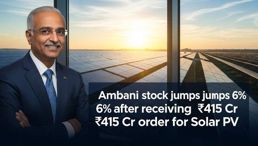 Mukesh Ambani Solar Stock Jump With 415Cr Order