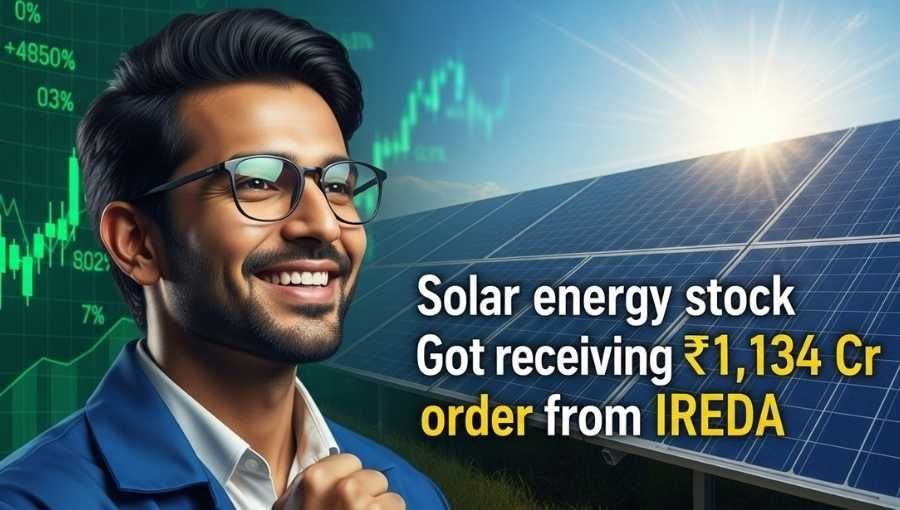 Solar Stock Got 1134 Cr Order From IREDA